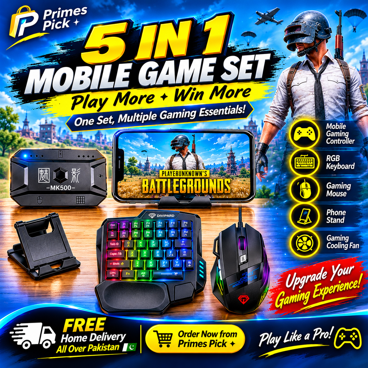 ๐ฎ 5-in-1 MOBILE GAMING SET ๐ฑ