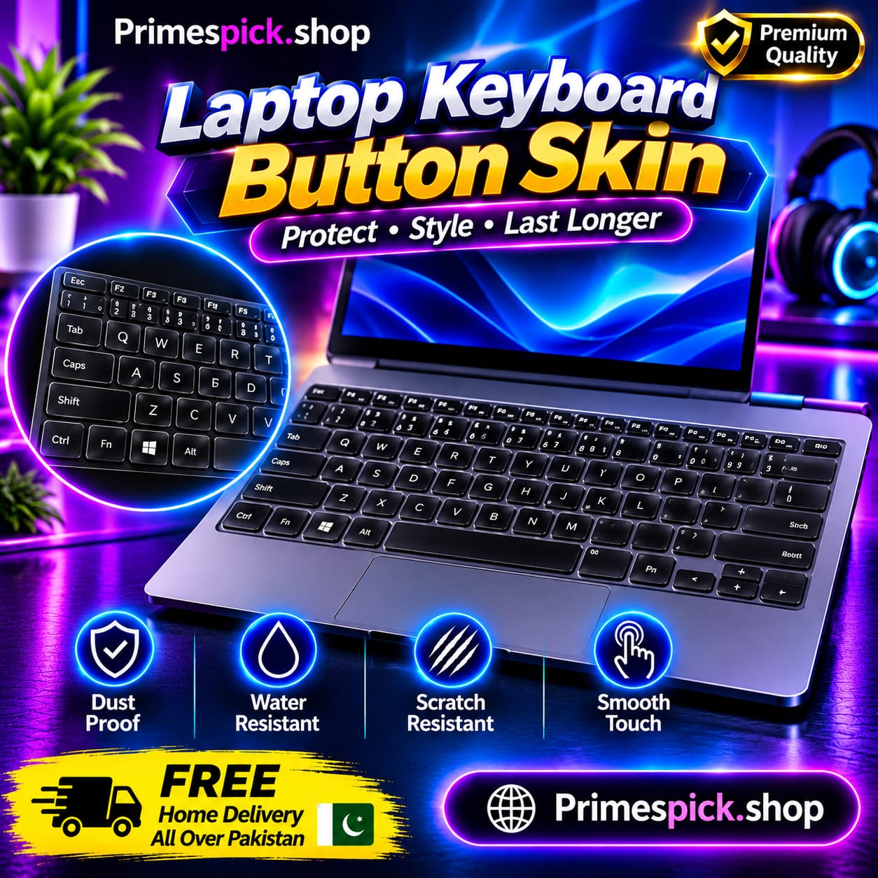 โจ๏ธ LAPTOP KEYBOARD BUTTON SKINS โจ