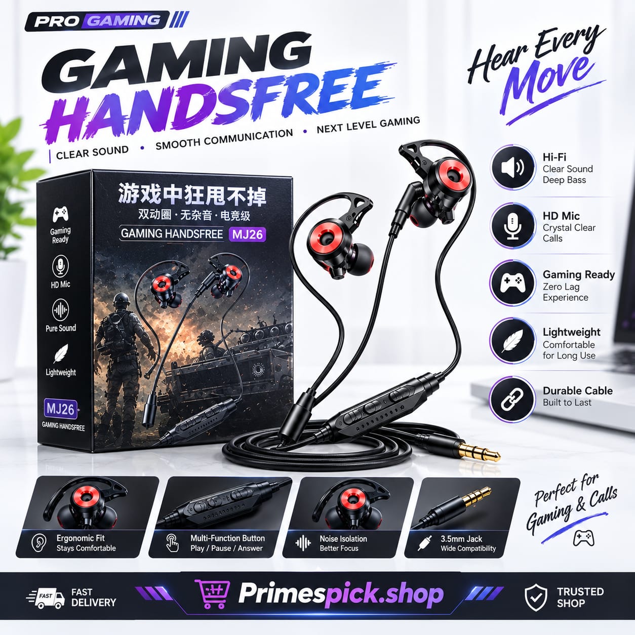 🎮 GAMING HANDSFREE🎧