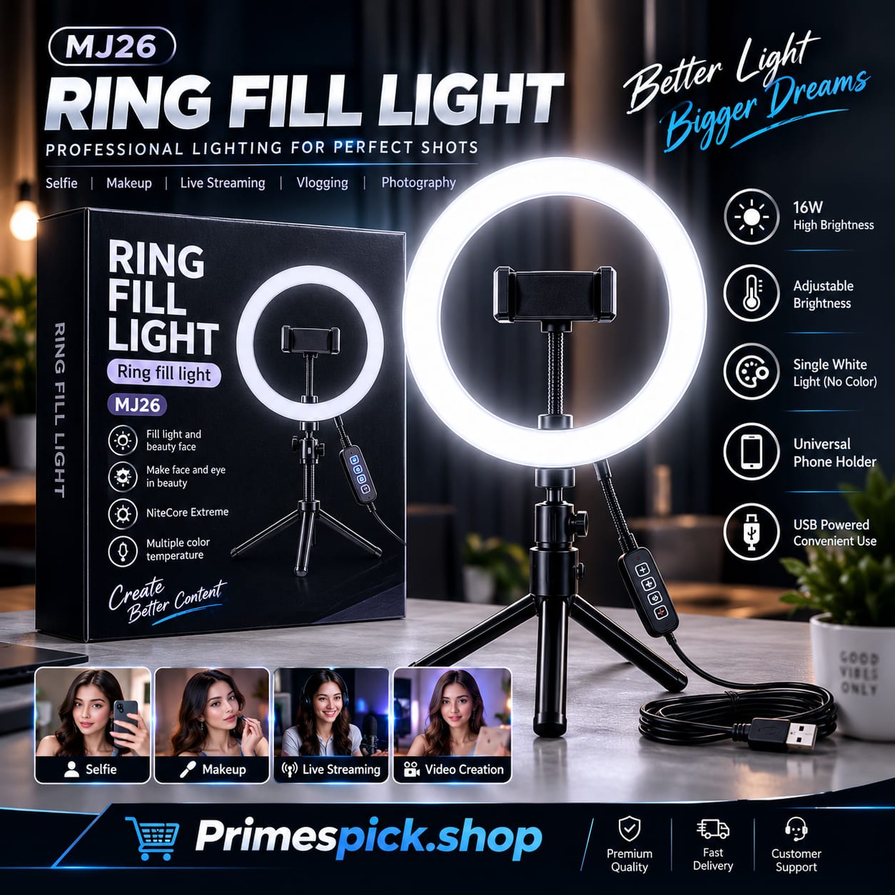 ๐ก LED RING FILL LIGHT โจ