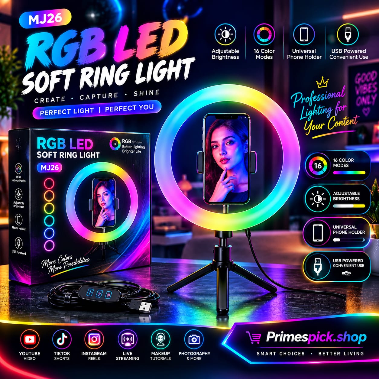 ๐กSOFT RING LIGHT ๐